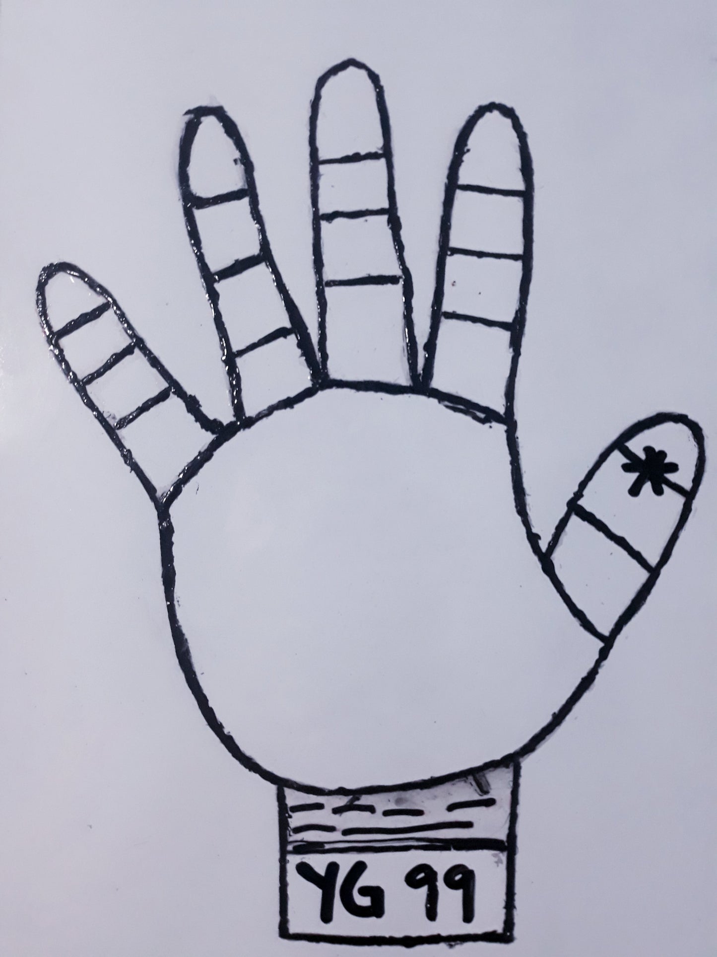YG99 UNFAITHFUL MARK OF STAR ATH THUMB PHALANGE