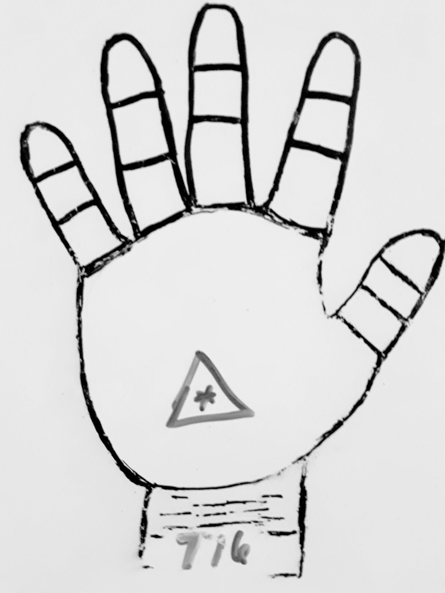 T16 ASTERIC INSIDE TRIANGLE
