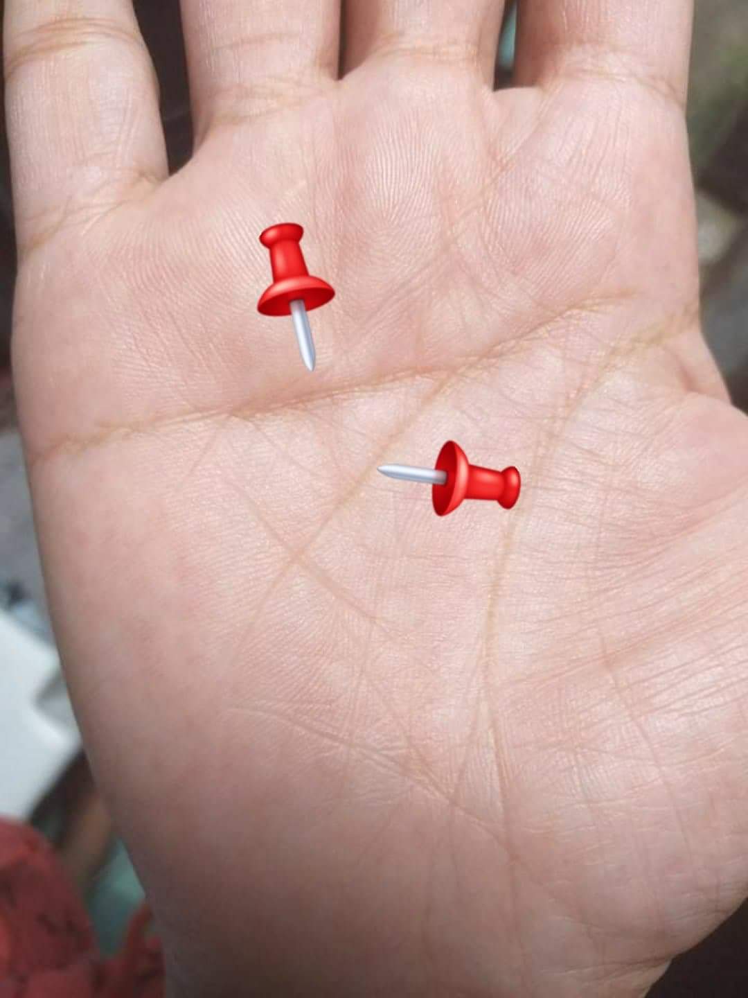 B15 HEAD AND HEART LINE CONNECTED AS ONE