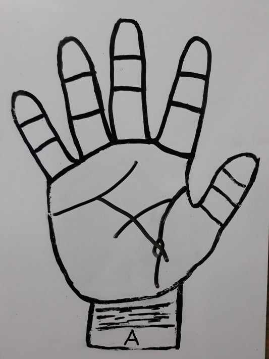 A28 LIFE LINE ISLAND TOUCHES HEART LINE