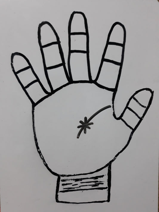 B25  STAR ON HEAD LINE ANY WHERE