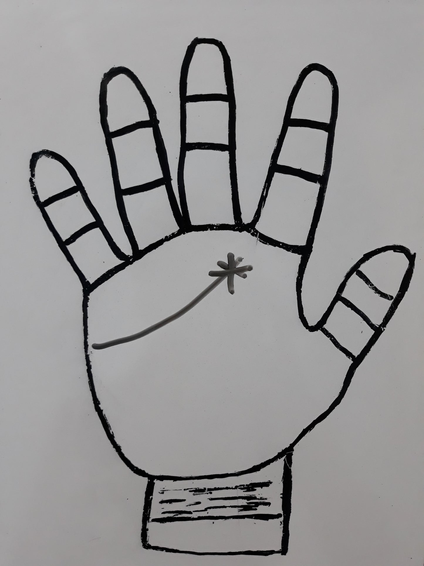 C34  ASTERICS AT THE END OF HEART LINE