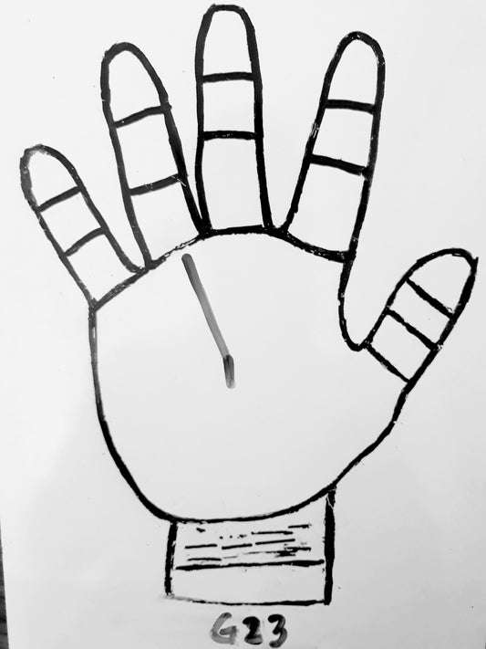 G23  ENDING AT CENTER OF THE PALM