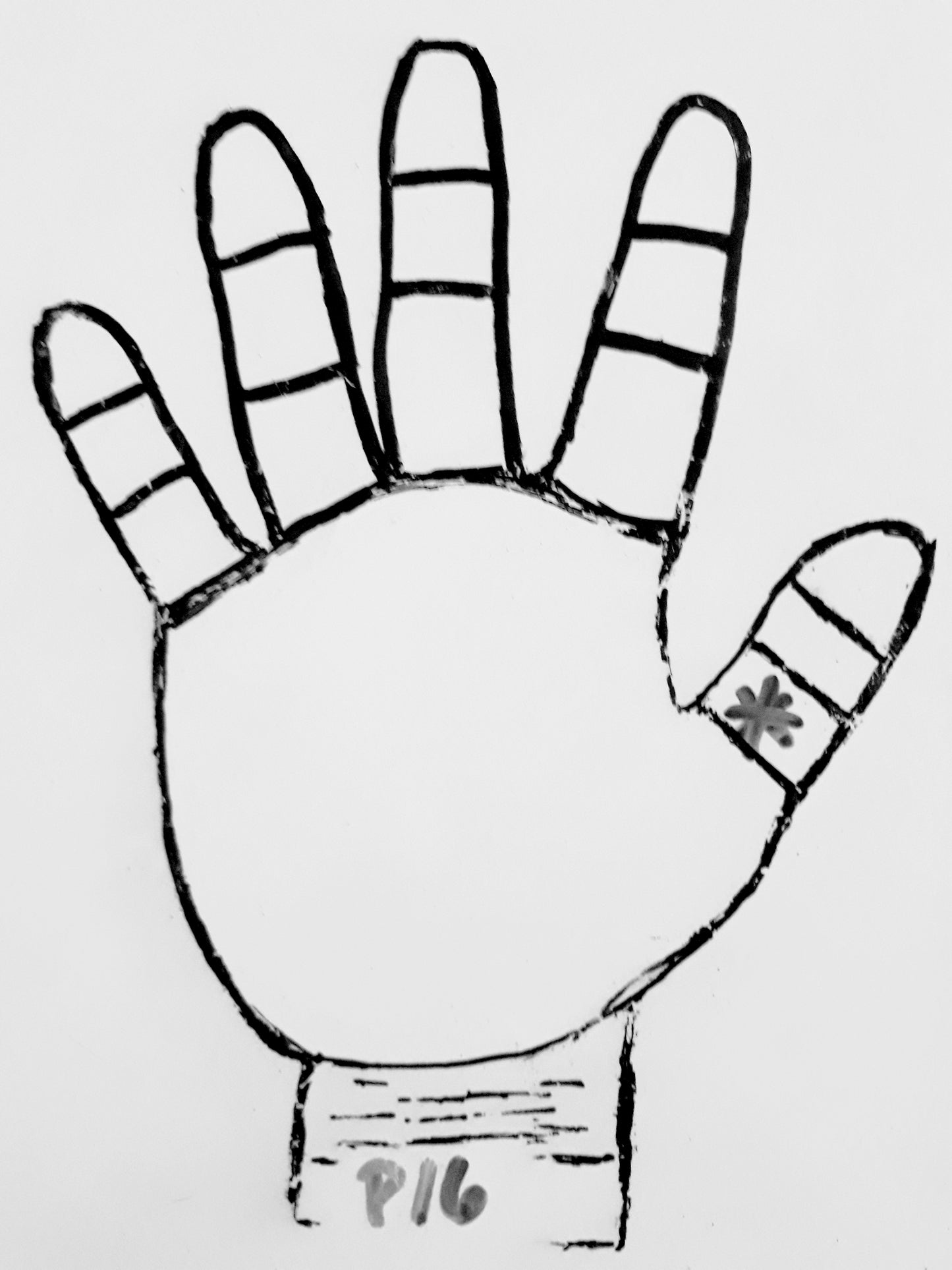 P16 STAR ON THE THUMB