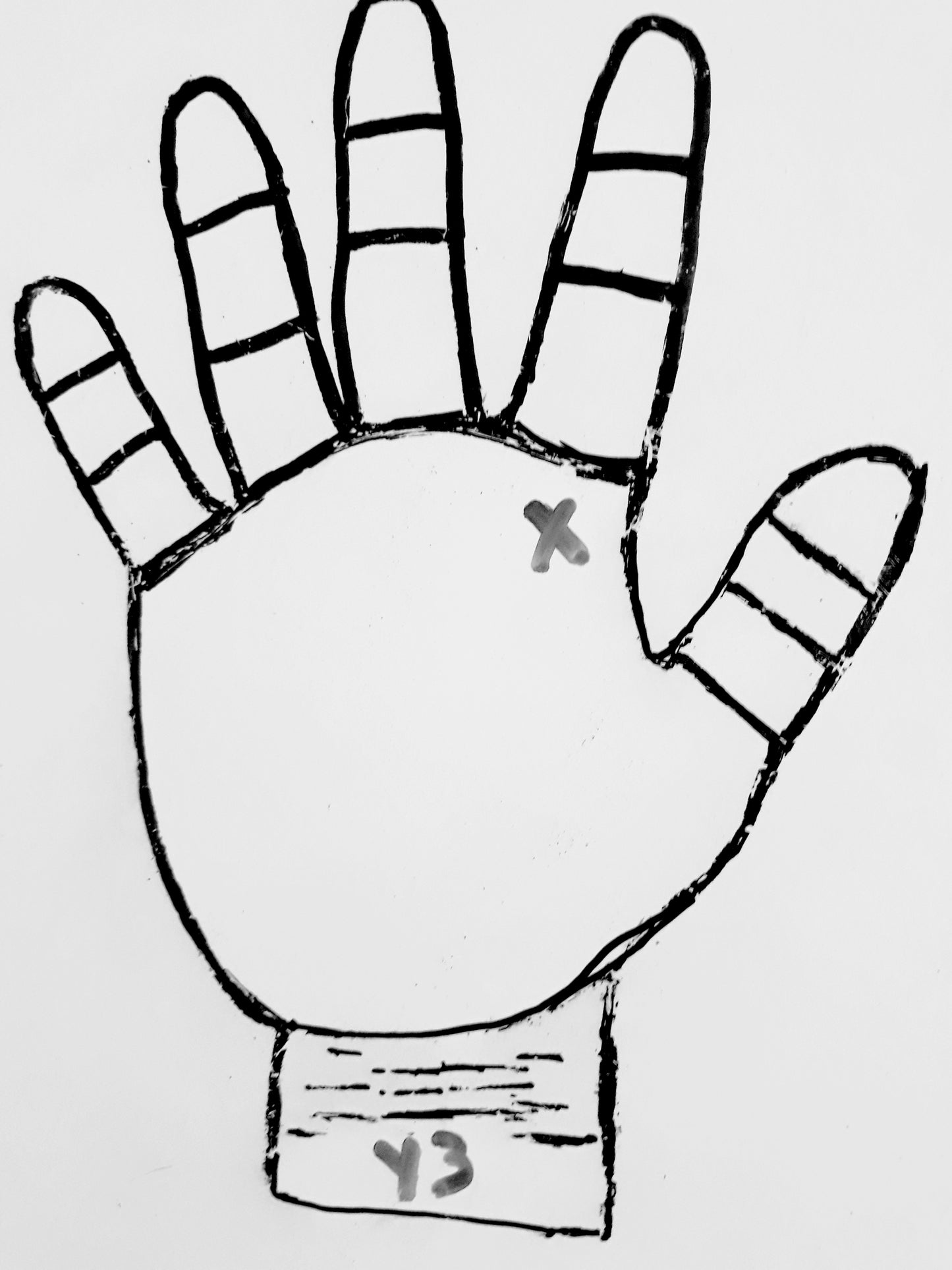 Y3  CROSS ON THE MOUNT OF JUPITER